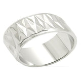 LO986 - Imitation Rhodium Brass Ring with No Stone - Alamode
