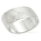 LO988 - Imitation Rhodium Brass Ring with No Stone - Alamode