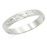 LO998 - Imitation Rhodium Brass Ring with No Stone - Alamode