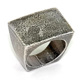 LOA057 - Ruthenium Brass Ring with No Stone - Alamode