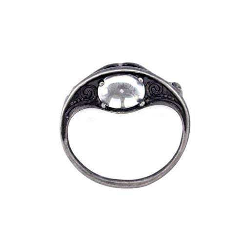 LOA1310 - Antique Tone Brass Brooches with Synthetic Acrylic in Clear - Alamode - Flyclothing LLC