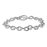 LOA537 - Silver Brass Bracelet with No Stone - Alamode