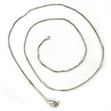 LOAS1092 - High-Polished 925 Sterling Silver Chain with No Stone - Alamode