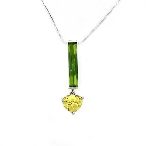 LOAS1324 - Rhodium 925 Sterling Silver Chain Pendant with AAA Grade CZ in Multi Color - Alamode - Flyclothing LLC