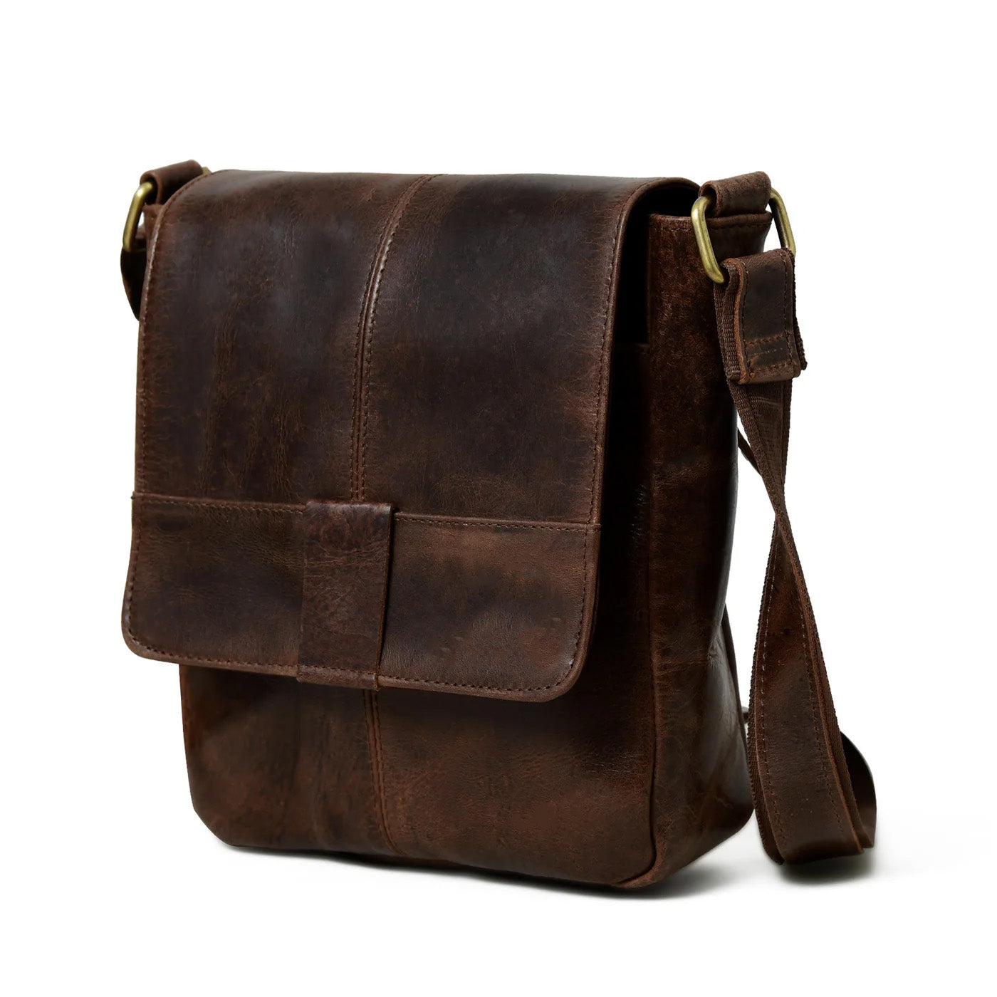 Brown Leather Crossbody Bag - Classy Leather Bags - Flyclothing LLC