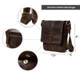 Brown Leather Crossbody Bag - Classy Leather Bags - Flyclothing LLC