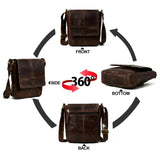 Brown Leather Crossbody Bag - Classy Leather Bags - Flyclothing LLC