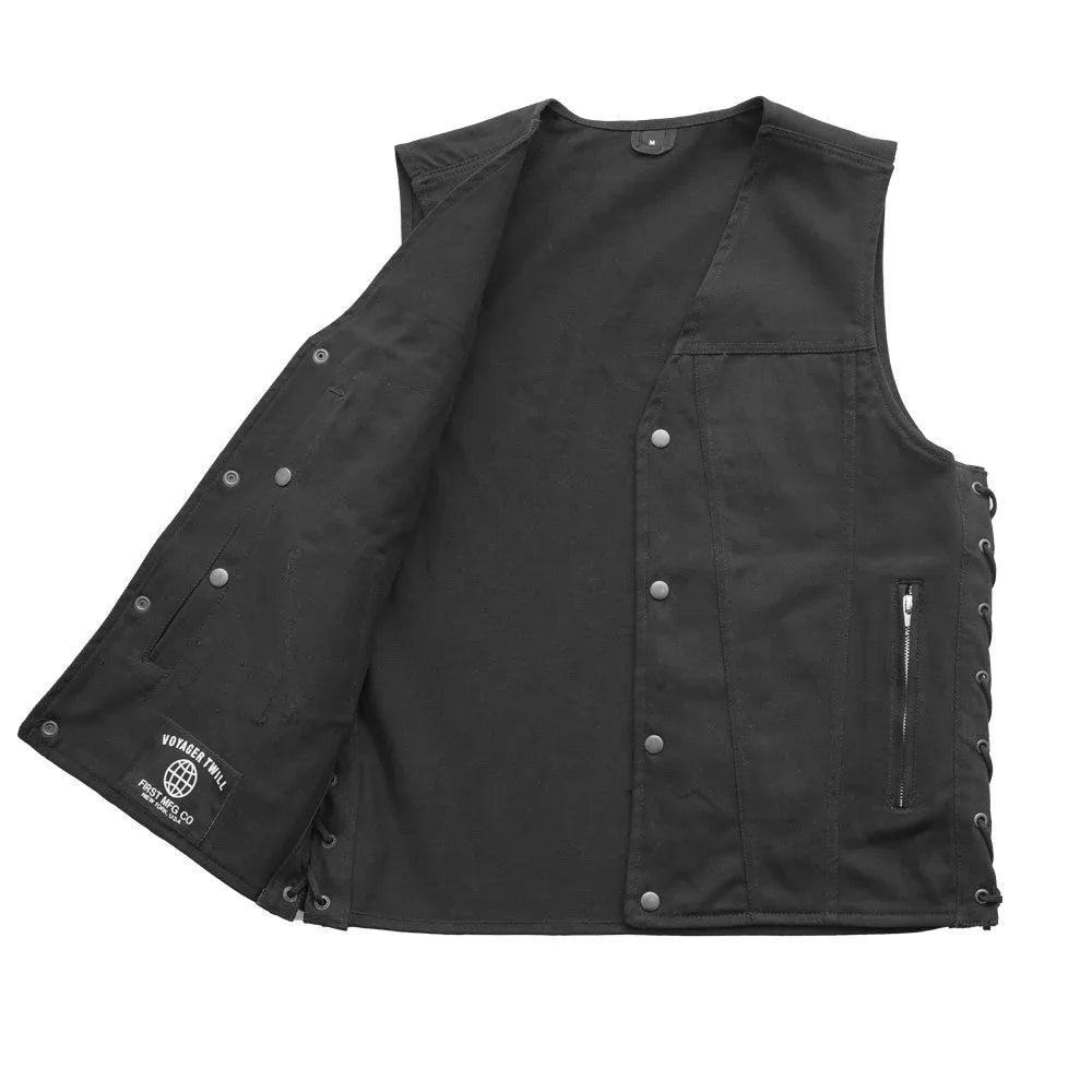 Lone Star Men's Motorcycle Twill Vest - First Manufacturing Company - Flyclothing LLC