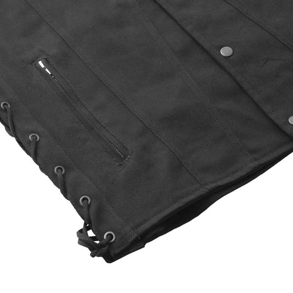 Lone Star Men's Motorcycle Twill Vest - First Manufacturing Company - Flyclothing LLC