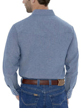 Men's Ely Cattleman Long Sleeve Chambray Western Snap Shirt