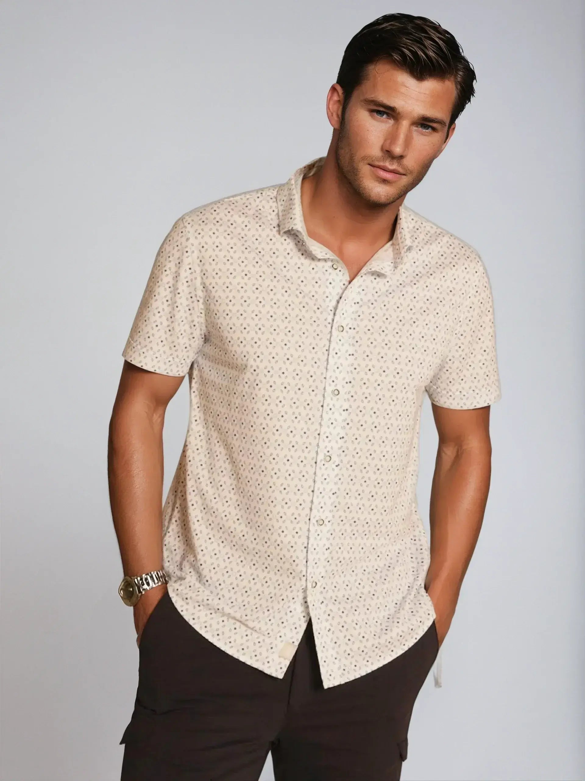 Loose Leaf Short Sleeve Tech Shirt - Buki - Flyclothing LLC