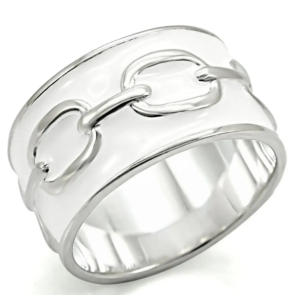 LOS377 - Silver 925 Sterling Silver Ring with No Stone - Alamode - Flyclothing LLC