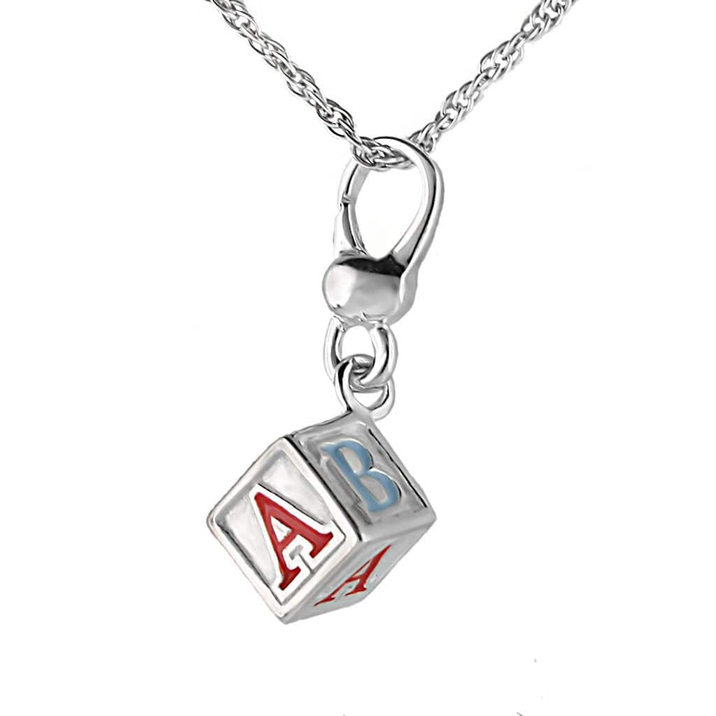 LOS424 - Silver 925 Sterling Silver Chain Pendant with No Stone