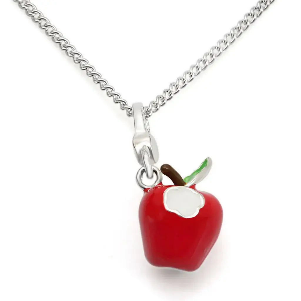 LOS428 - Silver 925 Sterling Silver Chain Pendant with No Stone - Alamode - Flyclothing LLC