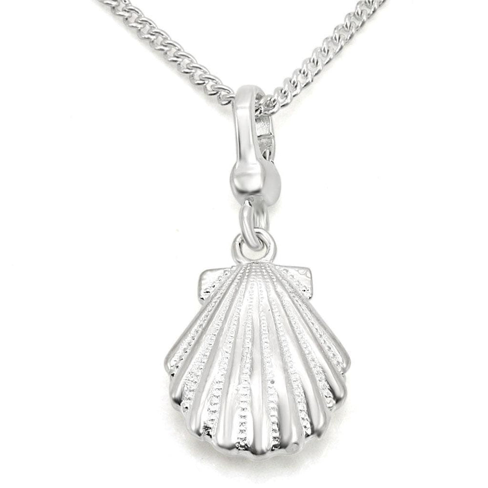 LOS433 - Silver 925 Sterling Silver Chain Pendant with No Stone - Alamode