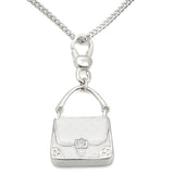 LOS439 - Silver 925 Sterling Silver Chain Pendant with No Stone - Alamode