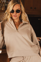 The Beaches | Sand Sexy Terry™ Women’s Half Zip - Shinesty - Flyclothing LLC