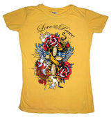 Sugar & Rox Peace Love Tee - Sugar and Rox - Flyclothing LLC