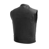 Lowrider Men's Motorcycle Leather Vest - First Manufacturing Company - Flyclothing LLC