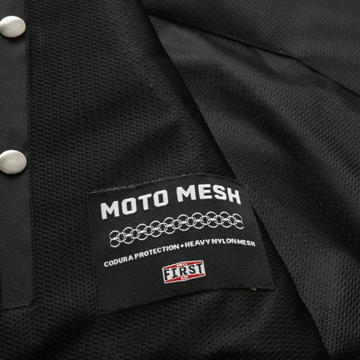 Lowrider Moto Mesh Men's Motorcycle Vest - First Manufacturing Company - Flyclothing LLC
