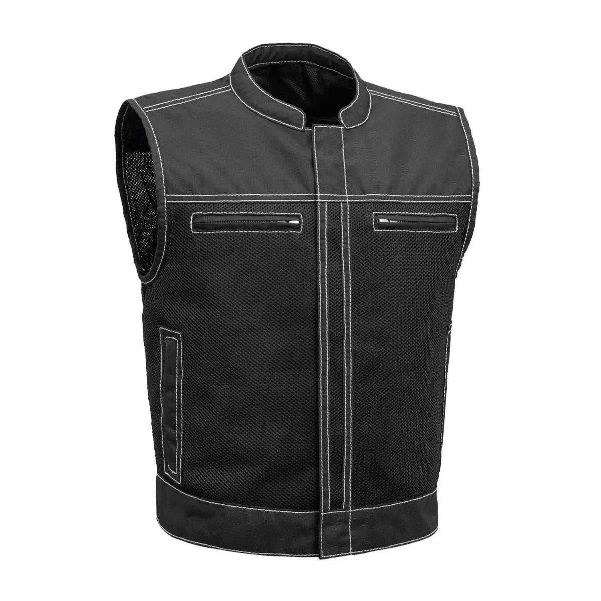 Lowrider Moto Mesh Men's Motorcycle Vest - First Manufacturing Company - Flyclothing LLC