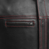 Lowrider Perforated Men's Leather Vest - First Manufacturing Company - Flyclothing LLC