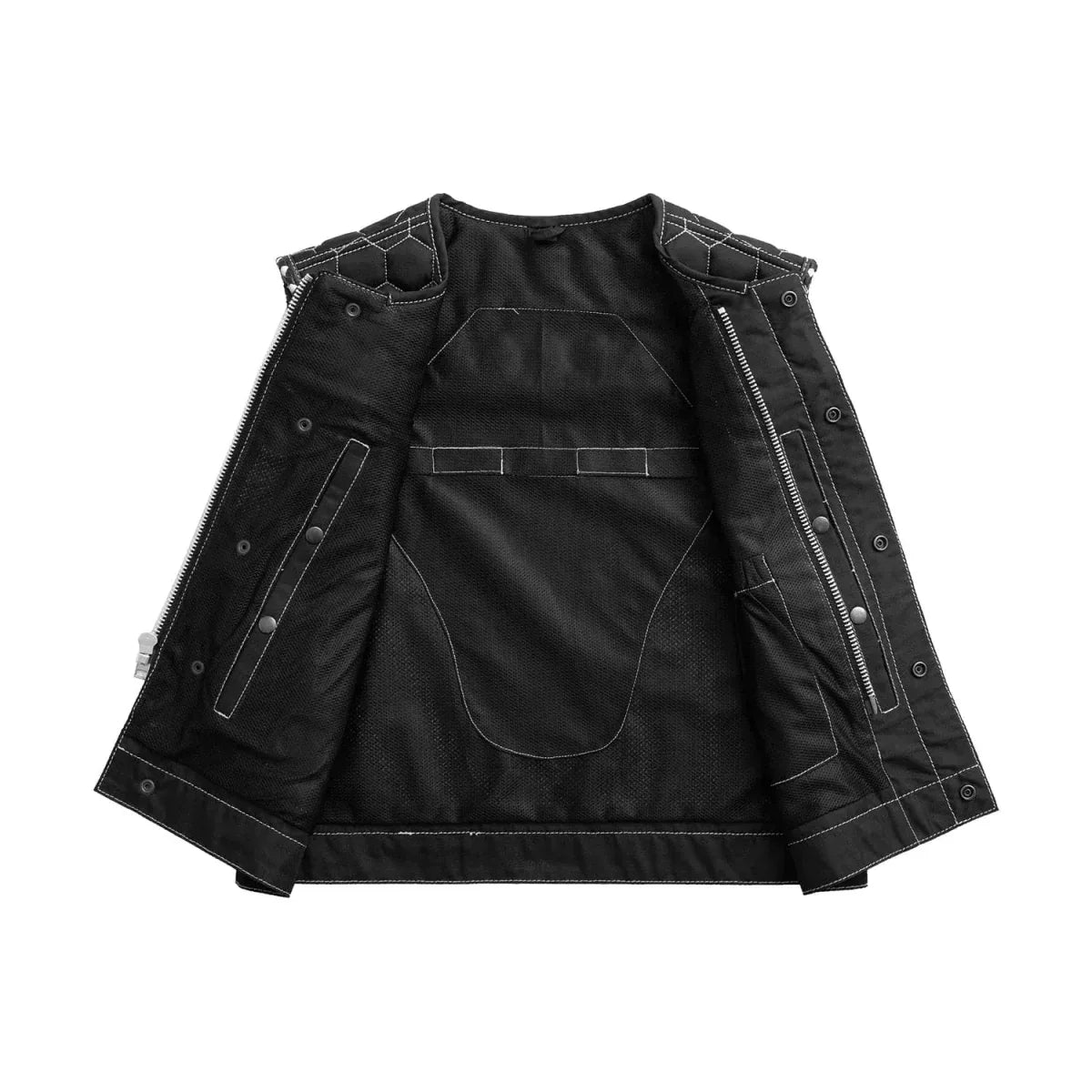 Lowside Hornet Moto Mesh Men's Club Style Vest - First Manufacturing Company - Flyclothing LLC