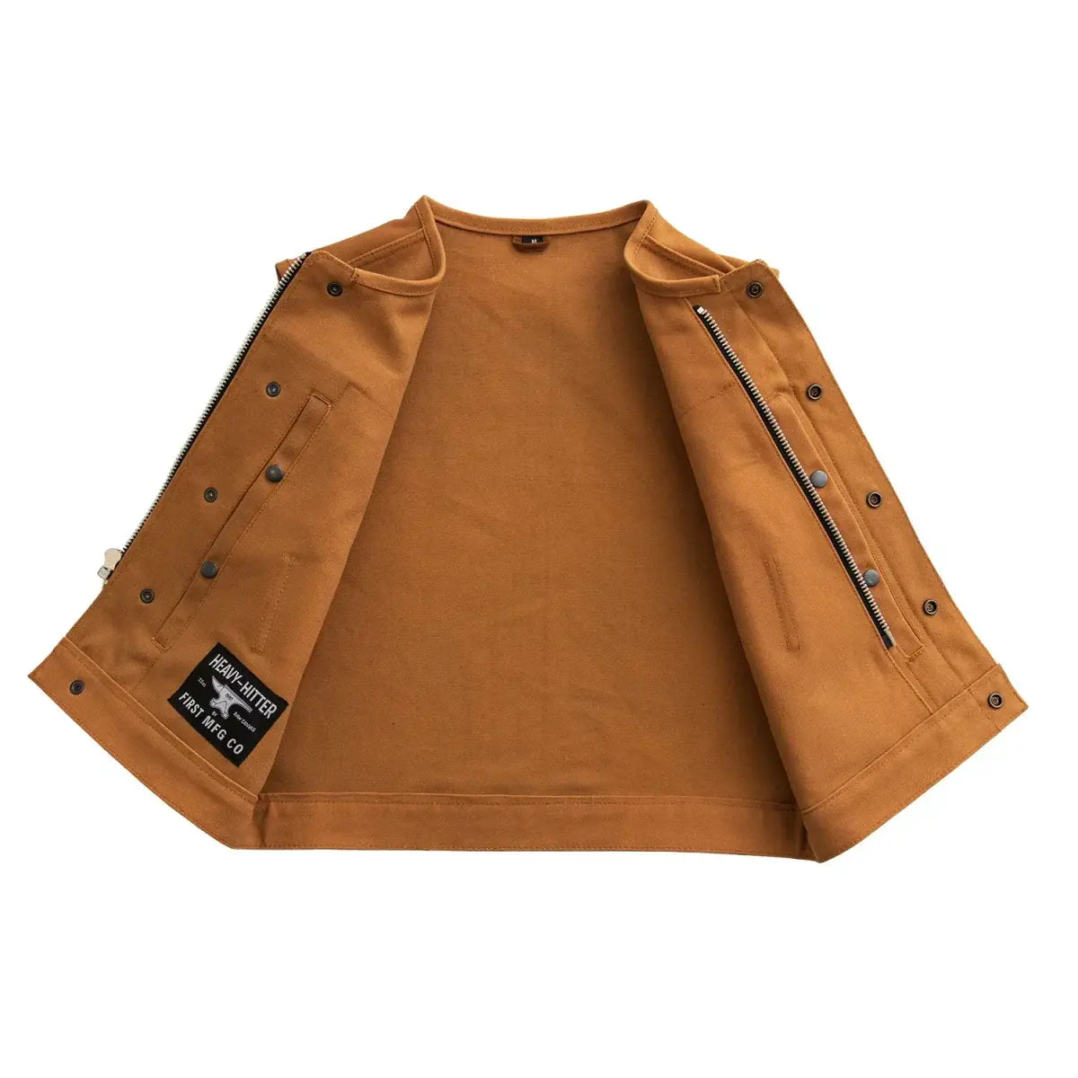 Lowside Duck Men's Motorcycle Canvas Vest - First Manufacturing Company - Flyclothing LLC