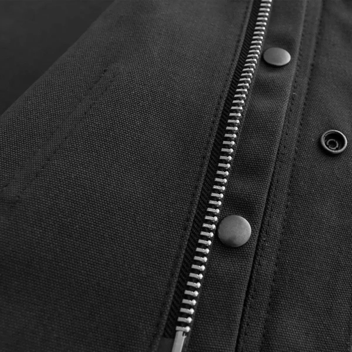 Lowside Black Men's Motorcycle Canvas Vest - First Manufacturing Company - Flyclothing LLC