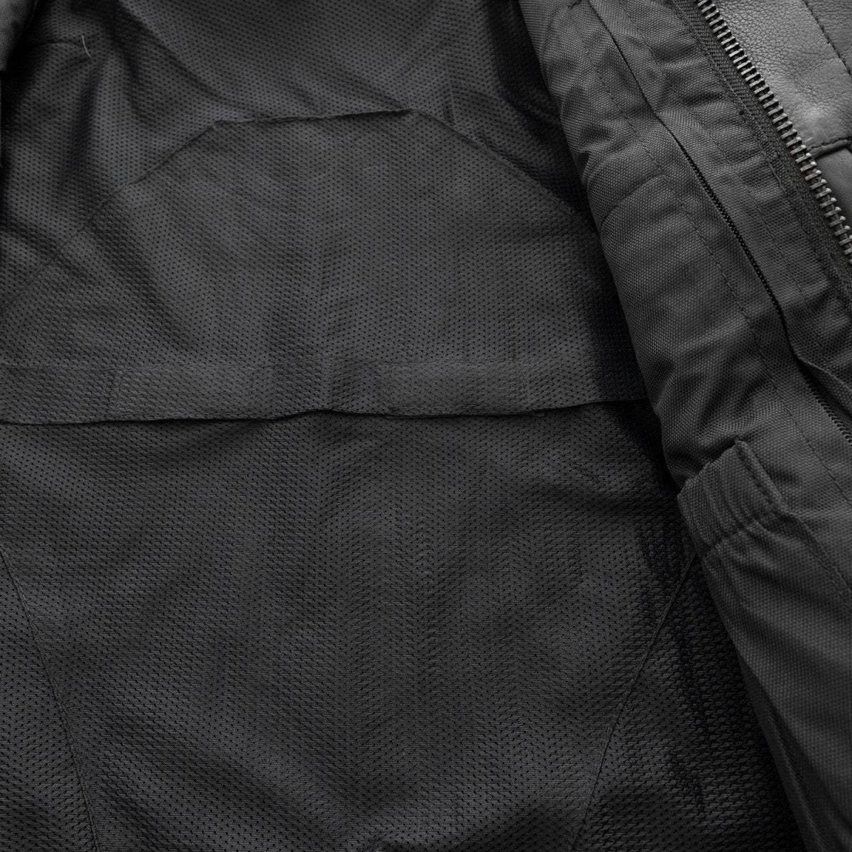 Lowside Men's Motorcycle Leather Vest - First Manufacturing Company - Flyclothing LLC