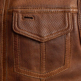 Lowside Men's Perforated Motorcycle Leather Vest - First Manufacturing Company - Flyclothing LLC