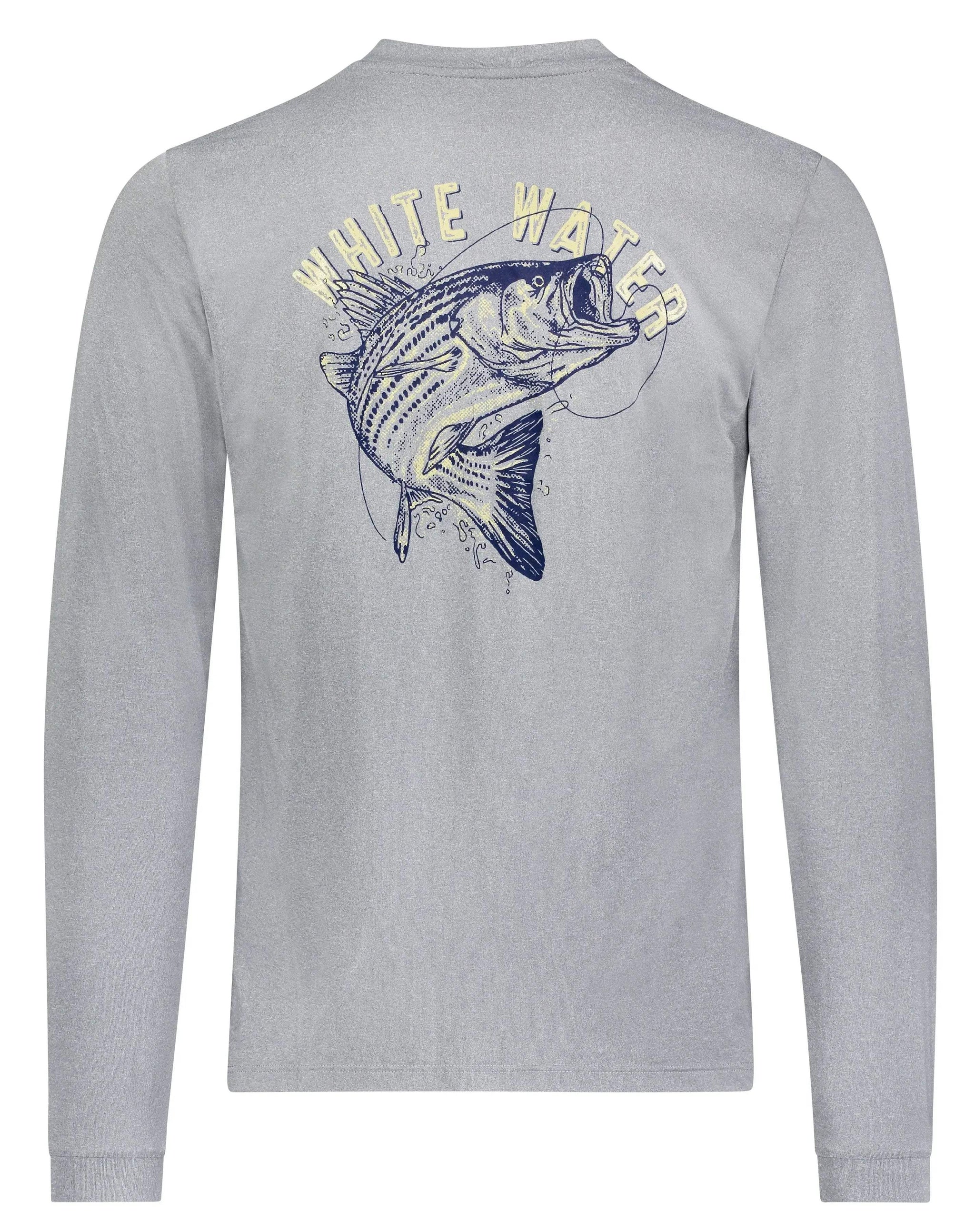 Bass Graphic Performance Tee - White Water Life - Flyclothing LLC