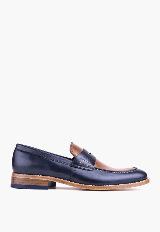 Lucca Loafer Navy-Beige