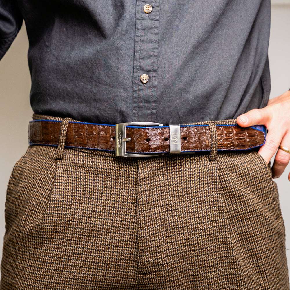 Luciano Belt Navy / Brown