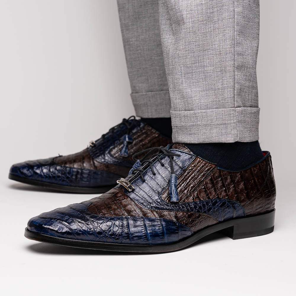 Luciano Navy / Brown - Marco Di Milano - Flyclothing LLC