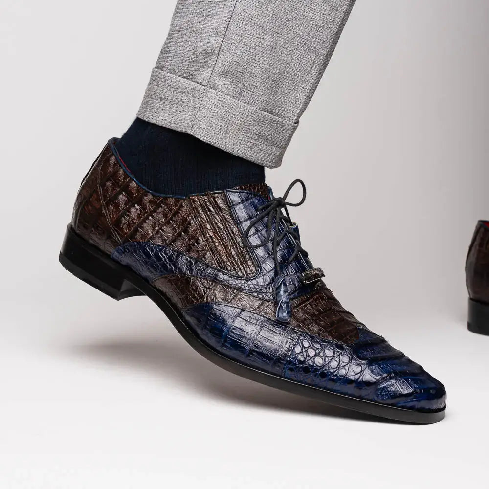 Luciano Navy / Brown - Marco Di Milano - Flyclothing LLC