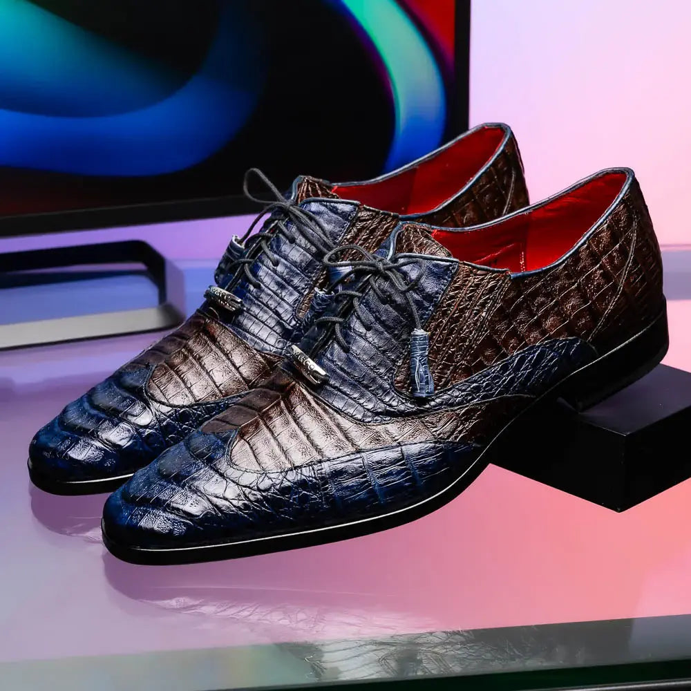 Luciano Navy / Brown - Marco Di Milano - Flyclothing LLC