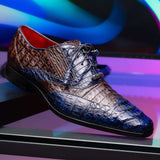 Luciano Navy / Brown - Marco Di Milano - Flyclothing LLC