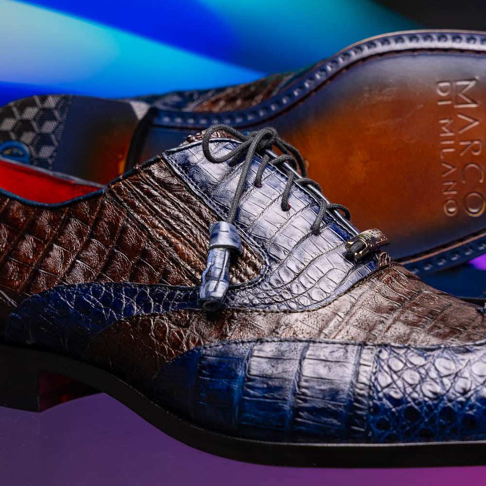 Luciano Navy / Brown - Marco Di Milano - Flyclothing LLC