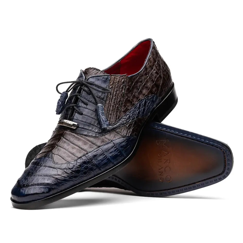 Luciano Navy / Brown - Marco Di Milano - Flyclothing LLC