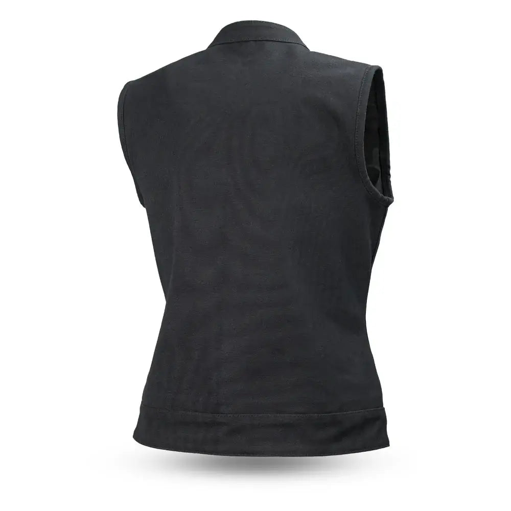 Ludlow Women's Motorcycle Canvas Vest - First Manufacturing Company - Flyclothing LLC