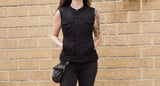 Ludlow Women's Motorcycle Canvas Vest - First Manufacturing Company - Flyclothing LLC