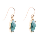 Lukcy 7's Green Malachite and Golden Earrings - Barse Jewelry