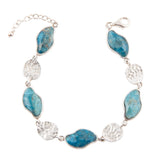 Luna Blue Apatite and Sterling Silver Line bracelet - Barse Jewelry