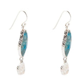 Luna Blue Apatite and Sterling Silver Drop Earrings - Barse Jewelry - Flyclothing LLC