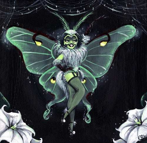Black Market Art Company Luna Moth Print - Black Market Art Company - Flyclothing LLC