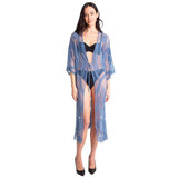 Lux Lace Tie Knot Closure Cover up Kimono Poncho - Madeline Love - Flyclothing LLC