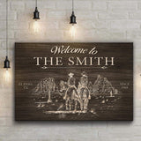 Cowboy Welcome Sign - Tailored Canvases - Flyclothing LLC