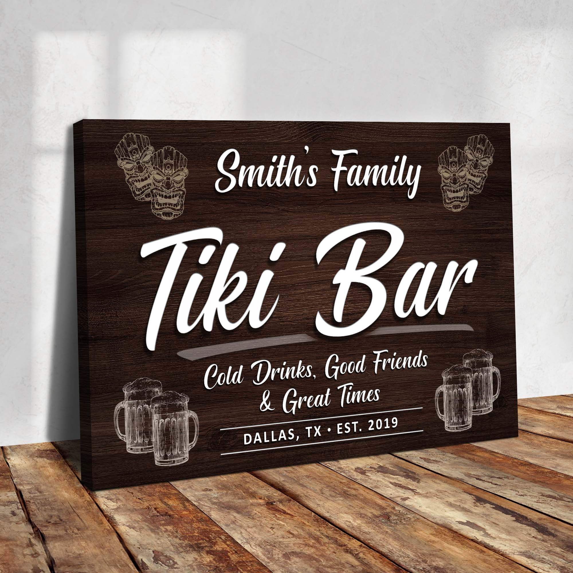 Tiki Bar Sign IV - Tailored Canvases - Flyclothing LLC