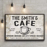Cafe Sign IV - Tailored Canvases - Flyclothing LLC